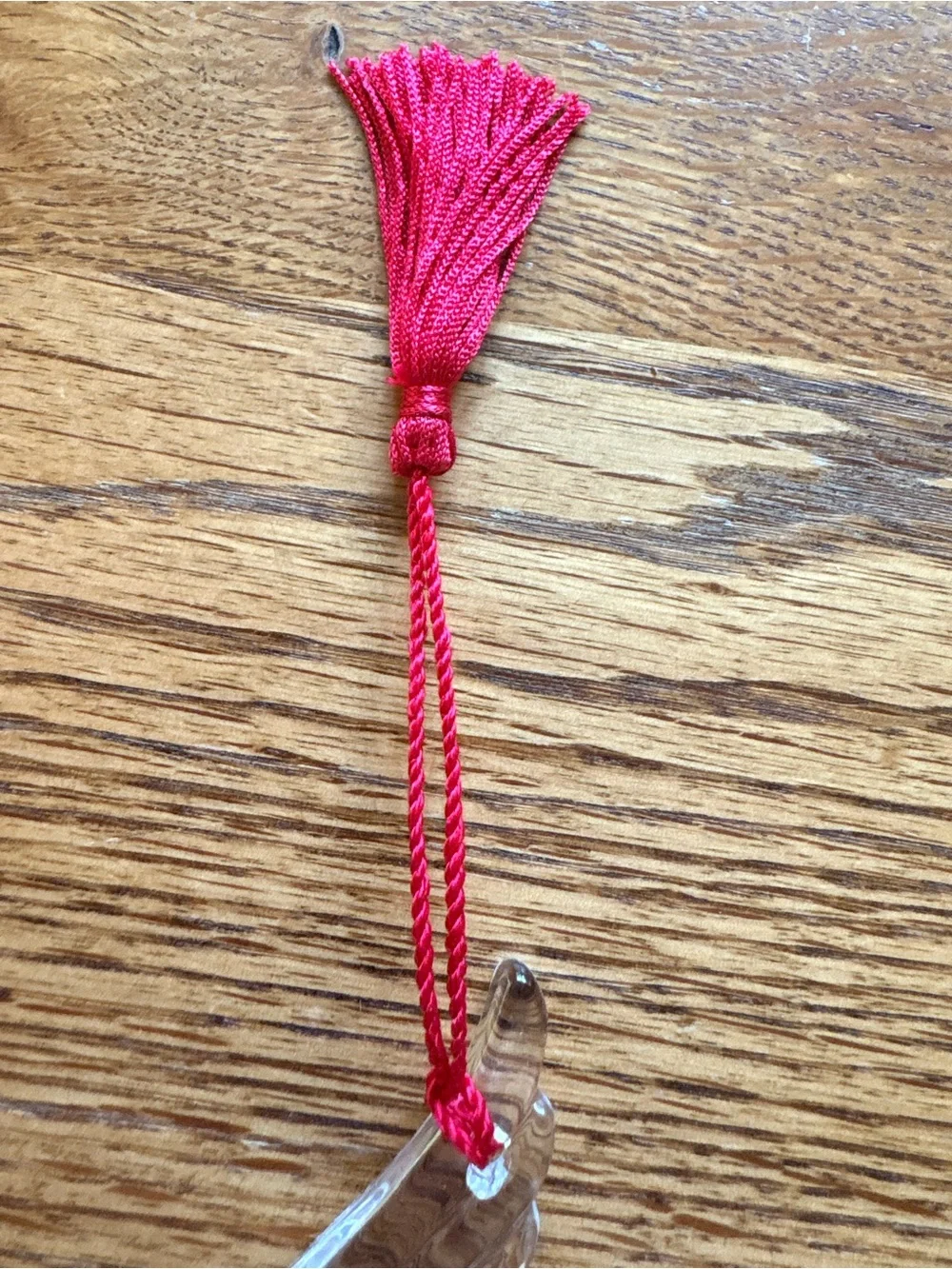 Marquis by Waterford Clear Glass Dove Ornament with Red Tassel hanger